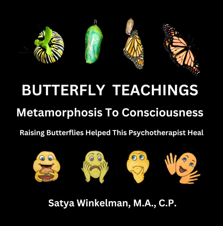 Butterfly Teachings - Raising Butterfly Helped This Psychotherapist Heal. Inspirational Butterfly Book Comparing the Monarch Butterfly's Life Cycle to Personal Growth